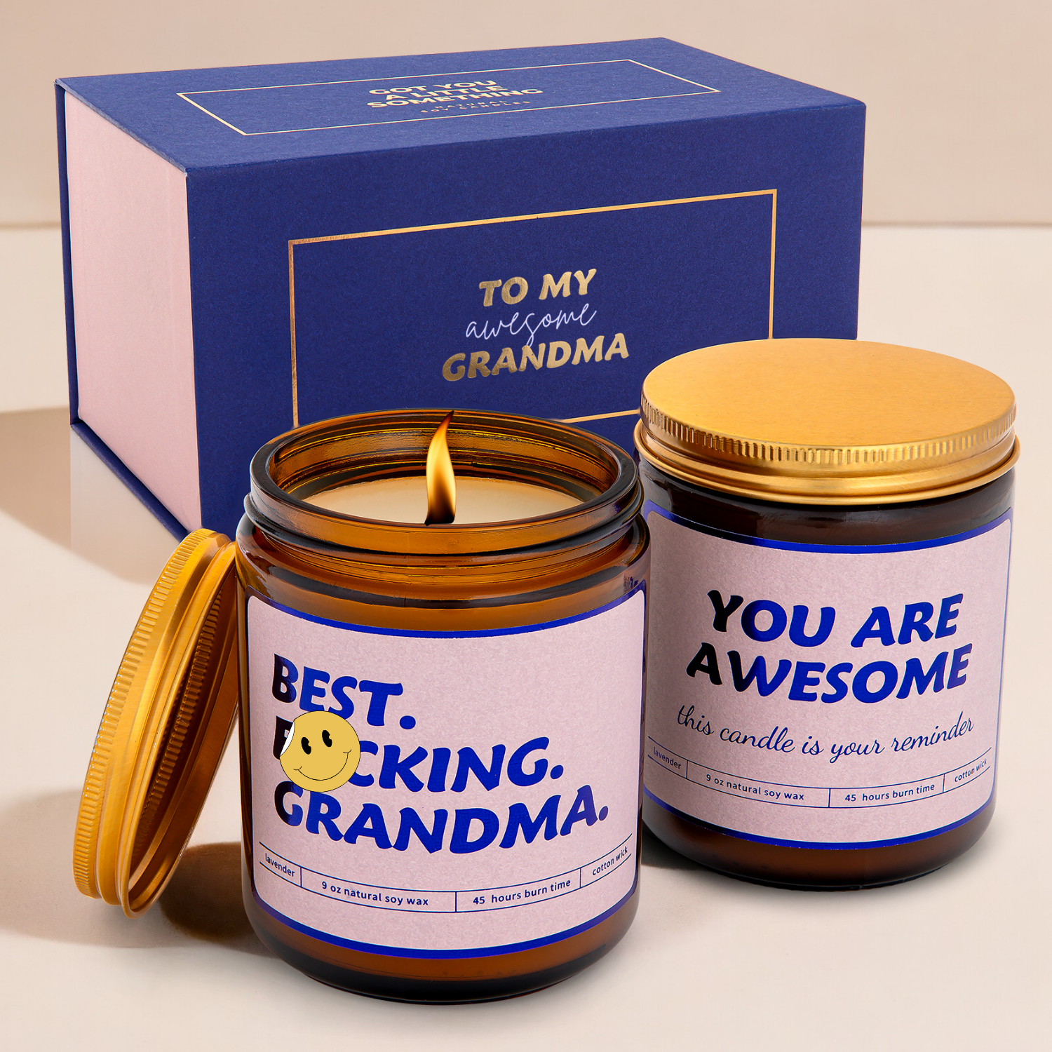 2 Scented Candles for Cool Grandmas